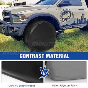 4 Fundas Protectoras para Neumáticos de 23-35 Pulgadas, Bolsa de Almacenamiento para Neumáticos de Coche, Protector de Ruedas para Jeep, RV, Camión, Autocaravana, Remolque, Caravana - Product Image 2