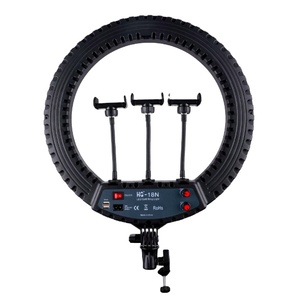 Ring Light <b>18</b> Inch Led 2700-6500K 55W Dimmable Photographic Lighting With Stand - Product Image 3