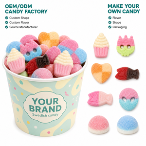 Caramelos Suecos al por Mayor, Dulces y Suaves, Gomitas Sin Gelatina, Halal, Directo de Fábrica OEM - Product Image 1