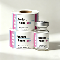 Etiquetas Personalizadas para Viales de 3ml-30ml, Impresión PP, Adhesivo de Péptidos Fujian, PVC Vinilo, Código de Barras, Impermeables, Secado Rápido, Resistentes a los Rayos UV y al Calor