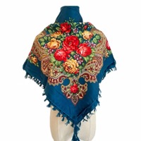 2025 Style ethnique femmes printemps été musulman respirant Floral cadeau foulard châle Vintage imprimer 90cm petit foulard carré
