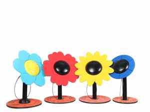 4 Tipos de Tambores de Metal em Forma de Flor para Equipamentos de Playground - Product Image 1