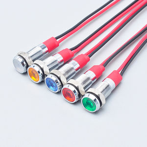 Industrielle wasserdichte Signallampe/LED-Anzeige lampe Draht 8mm 3V 6V 12V 24V 110V 220V Blau Gelb Grün Weiß Rot 3A max - Product Image 1