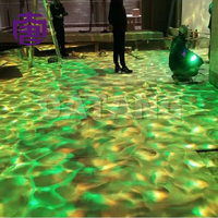 Projecteur LED d'extérieur étanche IP65 à effet vague d'eau pour aménagement paysager avec contrôle DMX
