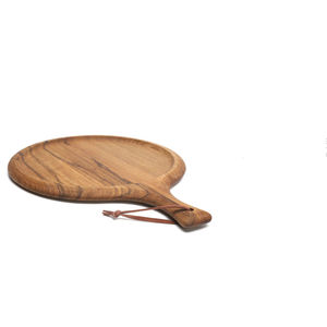 เขียงไม้ทรงกลมพร้อมด้ามจับแบบพกพาสำหรับหั่นขนมปังพิซซ่าสไตล์นอร์ดิก - Product Image 5