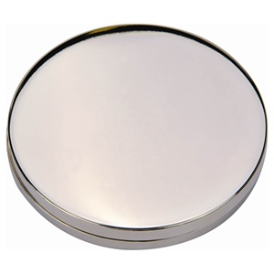 Shiny Chrome Stainless Steel Magnetic Sliding Opening Compact Mirror CG002 Promotional Gifts Custom Logo Compact Mirror in Stock