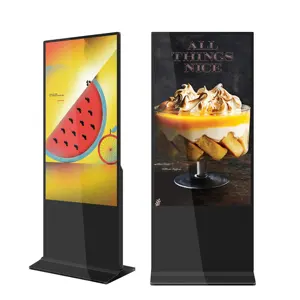 Beste Prijs 65 Inch Groot Scherm Adverteren Openbare Indoor Lcd-Bewegwijzering Stand Marketing Reclamestand Display Touch Kiosk