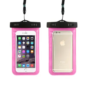 Ücretsiz örnek evrensel su geçirmez cep telefonu çantası kılıfı Carry kapak su geçirmez telefon kılıfı için Iphone için Samsung Galaxy not