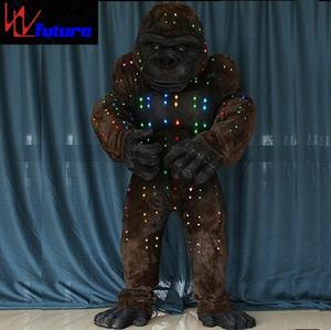 Disfraces de <span class=keywords><strong>Gorila</strong></span> de Dibujos Animados con LED a Todo Color para Actuaciones, Disfraces de TV y Cine, Ropa de Fiesta, Disfraces de Mascota con LED - Product Image 6