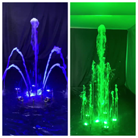 Fontaine musicale moderne à jet alternatif, installation facile, prix usine, fontaine de jardin extérieure en acier inoxydable