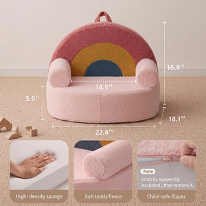 Poltrona Singola per Bambini OEKO-TEX, Lavabile, Leggera, Sicura, Senza Bordi Affilati, per Camera da Letto dei Bambini - Product Image 2