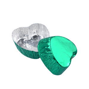 Tasses de cuisson rondes et <span class=keywords><strong>en</strong></span> forme de coeur personnaliser gâteau au chocolat coloré feuille d'aluminium emballage alimentaire moules de cuisson <span class=keywords><strong>en</strong></span> <span class=keywords><strong>Silicone</strong></span> bol accepter - Product Image 4