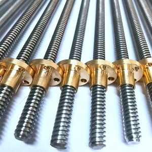 M8 M12 M16 <span class=keywords><strong>Acme</strong></span> dẫn vít hình thang <span class=keywords><strong>Acme</strong></span> <span class=keywords><strong>Threaded</strong></span> <span class=keywords><strong>Rod</strong></span> với Brass Nut L 100 200 300 550 mét din103 <span class=keywords><strong>Acme</strong></span> vít NUT - Product Image 5