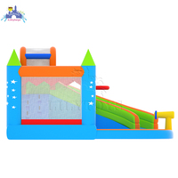 Lilo toys — trampoline de famille pour enfants, château de saut gonflable avec glissière d'eau, pas cher, vente en gros, château de saut en nylon