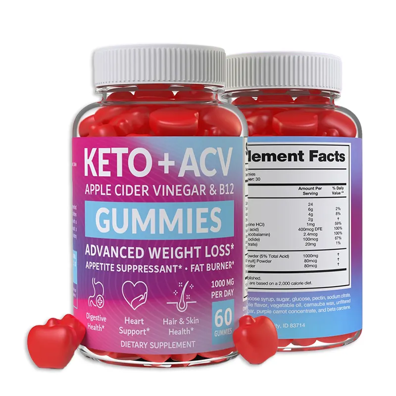 Best Popular Private Label Bear Keto Gummies Cleanse & Detox Healthy Weight Immune Support Gut Health Wholesale OEM Keto Gummies