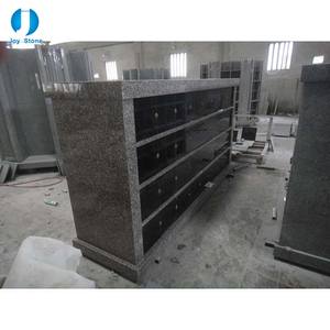 Columbario de Diseño de 8 Nichos, Estilo Americano, Granito Gris Chino, Negro Absoluto, para Cementerio - Product Image 4