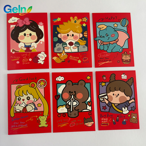 Sobres Rojos Personalizados con Dibujos Animados Originales para el Año Nuevo Chino 2026, Hongbao de <span class=keywords><strong>Dinero</strong></span> de la Suerte para Niños - Product Image 2