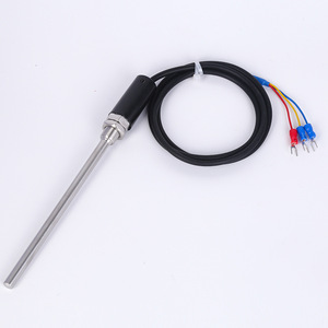 Wzp 035 Temperature Sensor Pt100 Rtd Wire Leads Industrial Measurement Waterproof Copper Resistor Three Wire Probe - Product Image 1
