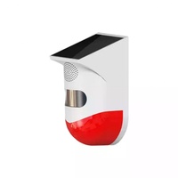 Alarma de Seguridad Inalámbrica para Exteriores WAYHANG WH-CT80, con Energía Solar, Sirena, Detección Infrarroja PIR, 9-12m, 110, Control Remoto