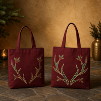 Sac en toile recyclée pour réunion de fin d'année, stock disponible, impression personnalisée pour la demande en gros