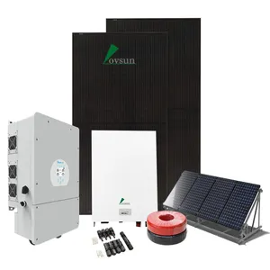 China Manufaktur 6KW 12kw Off Grid Prepaid Home Smart Wechsel richter Panels und Batterien Kit mit Power Wall Solar Energy System