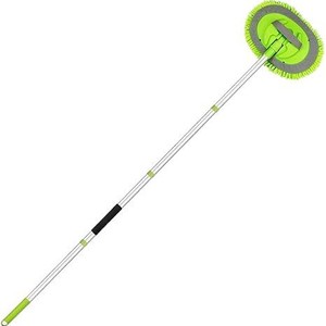 Car Wash Mop Chenille Soft Bristles Long Handle Rotating Car <b>Brush</b> Tool For Car Cleaning Detailing - Product Image 5