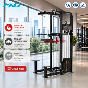 Appareil d'entraînement assisté pour dips et tractions MND FM11, idéal pour l'entraînement musculaire de la poitrine, du dos et du corps, pour salle de sport commerciale - Product Image 1