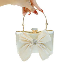 Nuevo Bolso de Mano Elegante para Mujer con Lazo de Mariposa, Versátil, Personalizado, Único, de Poliéster, para la Noche - Product Image 1