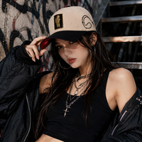 Gorra de Béisbol Personalizada con Bordado e Impresión de Logotipo, Visera Curva, Detalle de Metal de San Judas, para Deportes al Aire Libre y Ropa Urbana