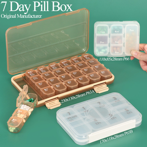 Boîte à pilules de qualité alimentaire SUNSHING, personnalisée, pour un mois, boîte de rangement pour médicaments, organiseur pour pilules et compléments quotidiens - Product Image 1