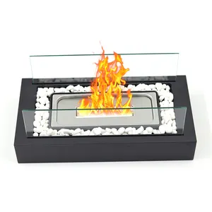 Tabletop Fire Pit Portable Indoor Fireplace Decor Outdoor Heaters Table Top Fire Pit Chimenea Fireplace Patio Smokeless Fire Pit