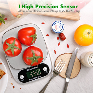 Timbangan Dapur Digital Makanan 10Kg, Pengukuran Skala Multifungsi Dalam Gram dan Ons Unit dengan Fungsi Tara Alat Memasak - Product Image 2