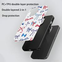 Funda de teléfono con lazo colorido para iPhone 17 16 15 14 13 12 11 Pro Max Plus X XR XS Air Anti-Fall Cover
