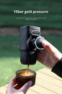 <span class=keywords><strong>Cafetera</strong></span> <span class=keywords><strong>Espresso</strong></span> Manual Portátil, 15 Bares, 2 en 1 para Café Molido y Cápsulas, Ecológica para Uso en Exteriores, Hoteles y Automóviles - Product Image 5