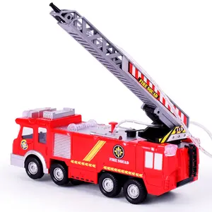 热销儿童玩具模型汽车电动车儿童汽车测深照明喷水灭火卡车儿童卡车