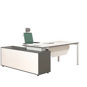 Escritorio <span class=keywords><strong>Ejecutivo</strong></span> Moderno Extensible en Forma de L de Madera GoKeng para CEO/Gerente - Product Image 3