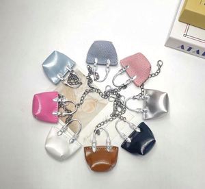Mini Handbag Keychains Set Assorted Colors PU Leather Small Purse <b>Key</b> <b>Rings</b> <b>Bag</b> Charms Fashion Accessories for Women Gifts - Product Image 1