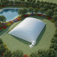 Dôme gonflable en PVDF imperméable, résistant au feu, écologique, pour garage, hangar, salle de sport, salle d'entraînement, terrain de badminton, terrain de basket-ball