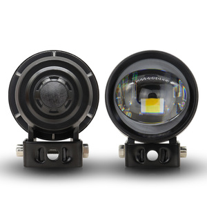 ไฟสปอร์ตไลท์มอเตอร์ไซค์แบบฟิชอาย 30W LED ลำแสงคู่ 12V DC ควบคุมด้วยสวิตช์ สำหรับไฟส่องสว่างออฟโรด - Product Image 3