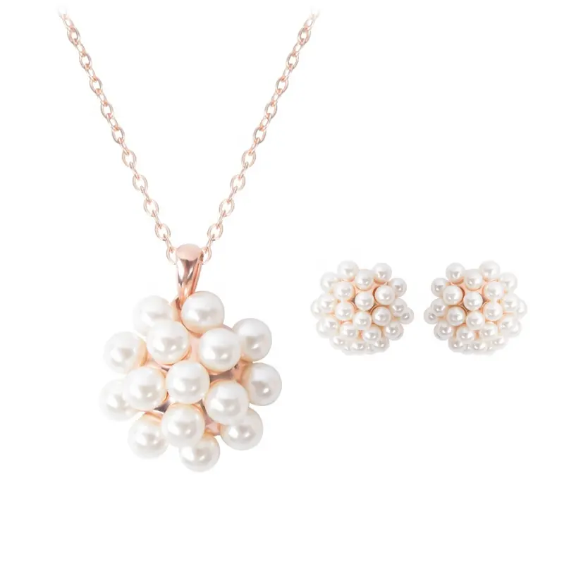 Pushi Bridal Accessoires Ketting Stijlvolle Ketting Hot Fashion Peer Oorbel En Ketting Set