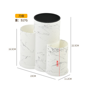 Portacuchillos multifuncional de plástico, redondo, desmontable, para almacenamiento en la cocina, para uso doméstico. - Product Image 3