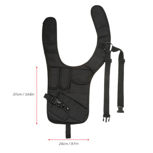 Waterproof Nylon Zipper Closure Multi Pocket Outdoor Sports <b>Chest</b> Underarm Gear <b>Storage</b> Hanging Strap Pouch - Product Image 1