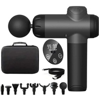 Pistola de Masaje para Gimnasio y Fitness, para Recuperación Muscular, Portátil, Inalámbrica, de Percusión Profunda, para Masaje Facial