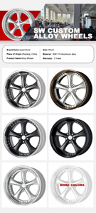 Sw कस्टम क्रोम vskf 19 इंच जाली एल्यूमीनियम मिश्र धातु रिम्स 8j 9j 5x114.3 दो टुकड़े यात्री कार व्हील जाली व्हील - Product Image 5