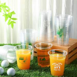 Gobelets en plastique jetables OEM/ODM bon marché pour boissons froides, en PET/PLA, 8oz, 9oz, 16oz, 24oz, 32oz, avec impression de logo, vente en gros directe usine - Product Image 2