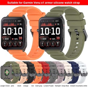 Forwelleny 24mm precio de fábrica reloj pulsera Correa Smartwatch deportes correa de silicona para <span class=keywords><strong>Garmin</strong></span> Venu X1 <span class=keywords><strong>accesorios</strong></span> de pulsera - Product Image 2