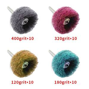 Ensemble de disques de polissage non tissés pour meuleuse d'angle, pour éliminer la rouille et ébavurer les surfaces métalliques, outils de nettoyage non abrasifs, 100 pièces - Product Image 5