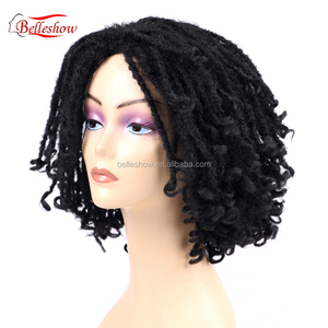 negro <span class=keywords><strong>rastas</strong></span> Peluca de color barato Africana <span class=keywords><strong>corto</strong></span> sintético del <span class=keywords><strong>pelo</strong></span> de la trenza <span class=keywords><strong>rastas</strong></span> peluca para las mujeres - Product Image 3