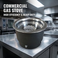 Ce barbecue à gaz commercial en acier inoxydable, nouvelle version 2026, est conçu comme un équipement de restauration professionnel robuste.