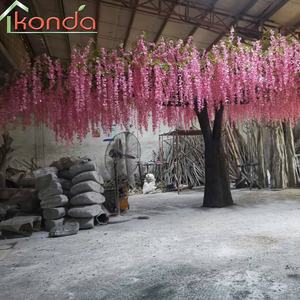 Centros de mesa de boda de fábrica, árbol artificial de glicina grande para interiores, árboles de flores, 10 pies - Product Image 3